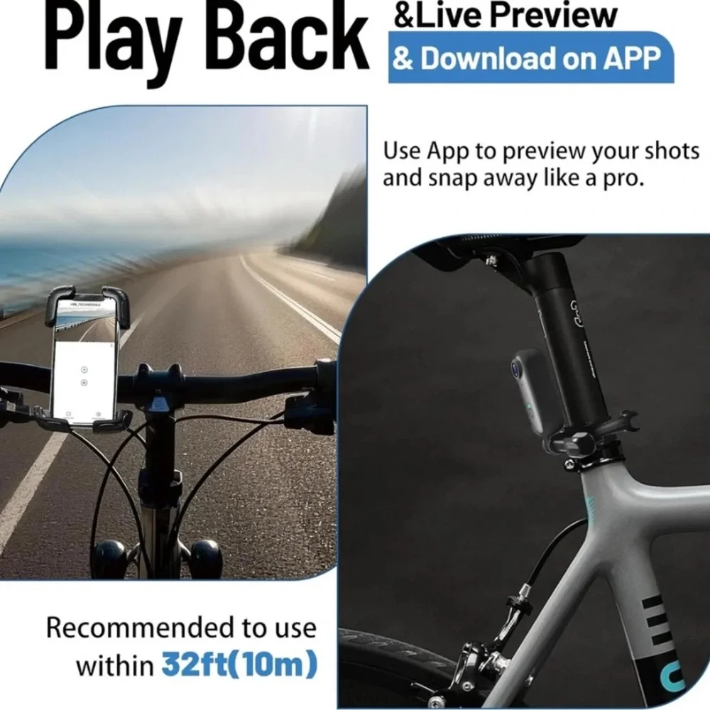Black 360 Camera with Accessories